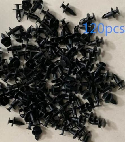 120pcs 8mm Bumper Clips Auto Car Hole Retainer Rivets Fastener Fender Push Pin Ebay