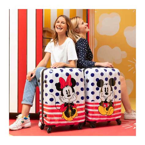 Valise Cabine Cm Minnie Points Bleus Disney L Gendes