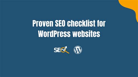 Proven Seo Checklist For Wordpress Websites