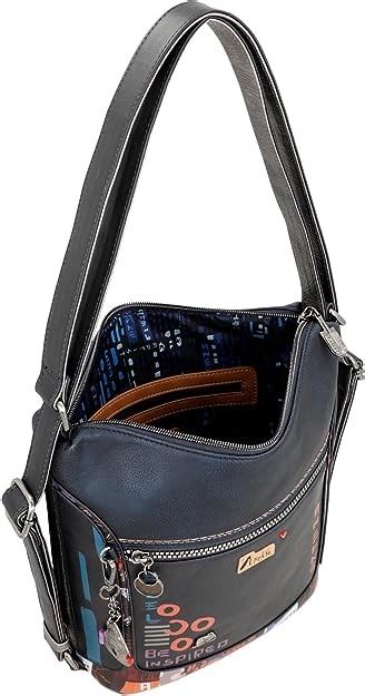 Mochila Convertible En Bolso Anekke Nagare Azul Comprar Mochila C