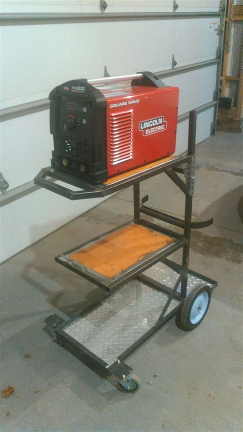 Diy Double Welder Cart Welding Cart Welding Cart Plans Welding Projects