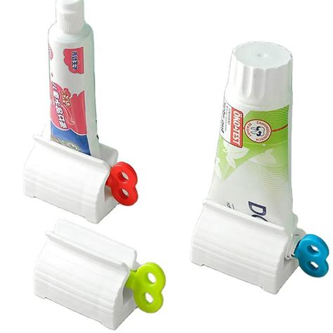 Rolling Tube Dispenser Toothpaste Seat Holder Stand Rotate Toothpaste