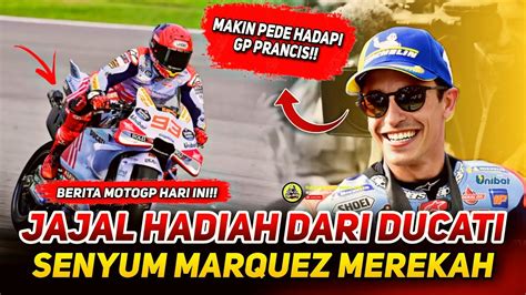 PERTAMA DAN SATU SATUNYADAPAT HADIAH KHUSUS DARI DUCATI MARQUEZ