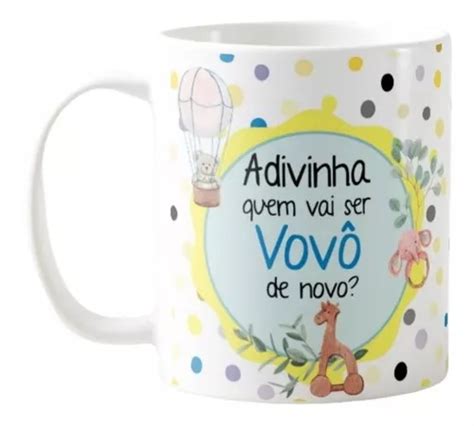 Caneca Revelação Presente Adivinha Quem Vai Ser Vovô De Novo