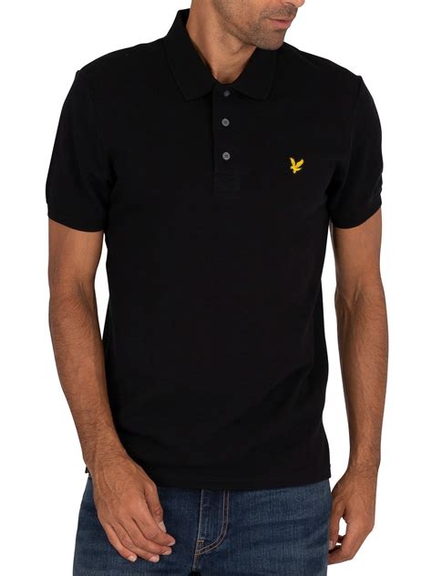 Lyle & Scott Logo Polo Shirt - Jet Black | Standout