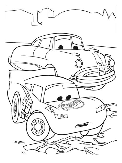 Coloriage A Imprimer Flash Mc Queen Et Doc Hudson Gratuit Et Colorier