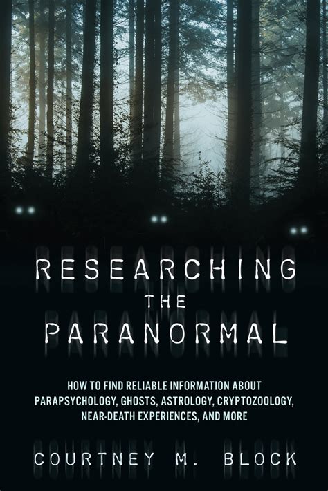 Researching The Paranormal Block Courtney 9781538192177 Books