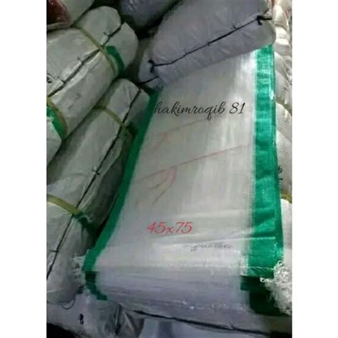 jual karung beras transparan  kg shopee indonesia