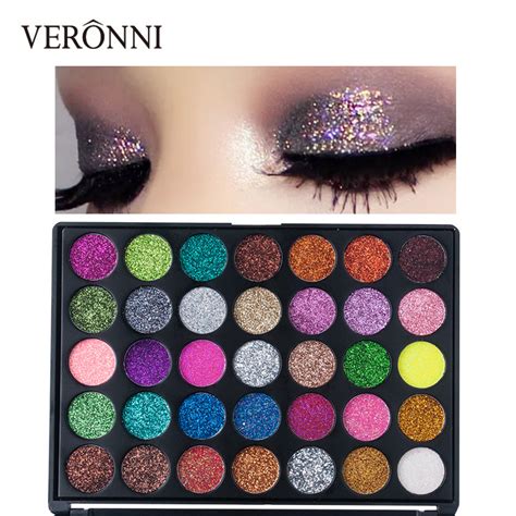 Veronni Wholesale High Pigmented Color Glitter Eyeshadow Palette