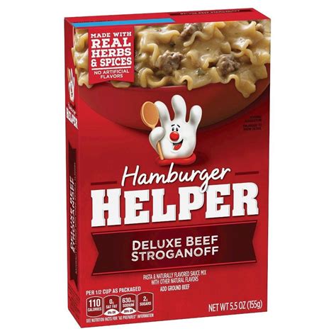 Hamburger Helper Deluxe Beef Stroganoff Oz Black Hamburger Helper