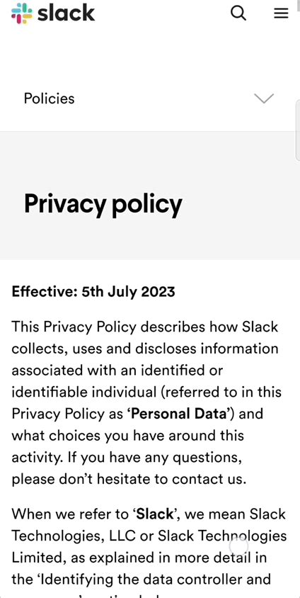 mobile app privacy policy template examples iubenda