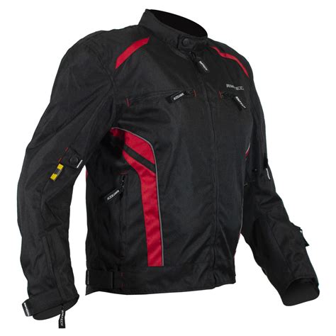 Chamarras Rm Tech Chamarra Para Motociclista Rmtech City Negra Rojo