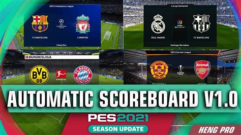 Pes 2021 Automatic Scoreboard V1 Download And Install Youtube