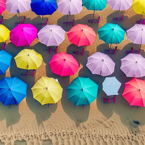 Beach Umbrellas · Creative Fabrica