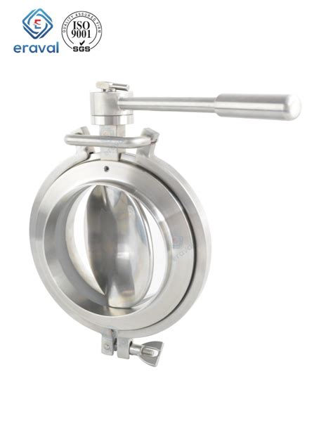 Manual Tri Clamp Sanitary Powder Tight Butterfly Valve For