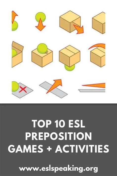 Preposition Games Esl Best Efl Prepositions Activities