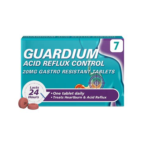 Guardium 24hr Heartburn And Acid Reflux Relief Tablets Buy Online