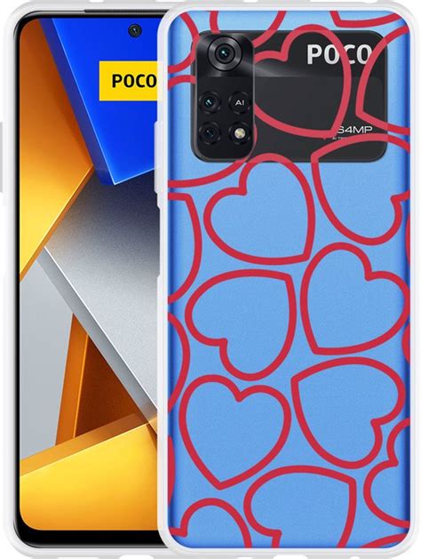 Xiaomi Poco M4 Pro Hoesje Hartjes Designed By Cazy Bol