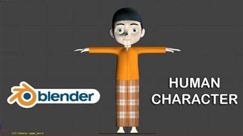 Pemodelan Karakter Blender 3d Membuat Model Karakter Manusia Dan Animasi Blender Youtube