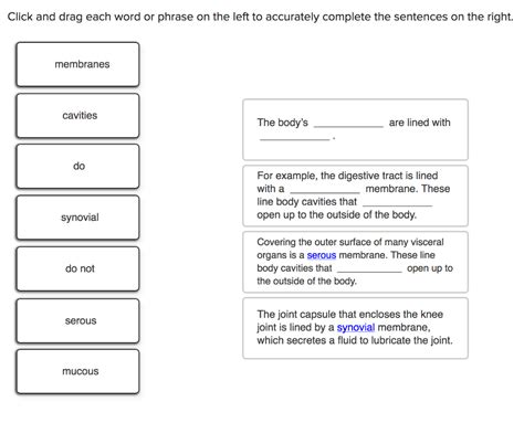 Solved Click And Drag Each Word Or Phrase On The Left To Chegg