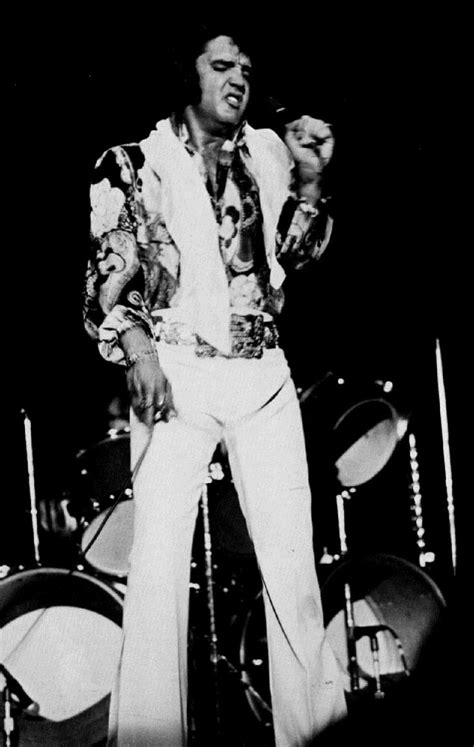 Elvis On Stage In The Paisley 2 Piece Suit With The Gold Belt Sometime