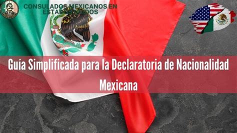 Gu A Simplificada Para La Declaratoria De Nacionalidad Mexicana