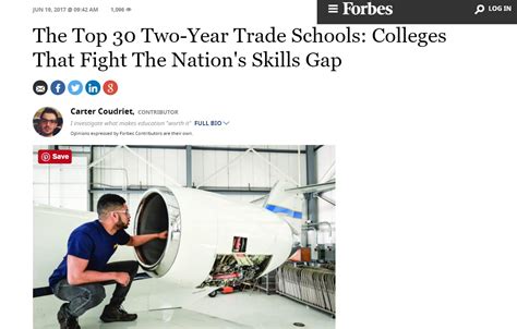 Morrison Tech Named In Forbes Top 30 Two-Year Trade Schools - Admissions