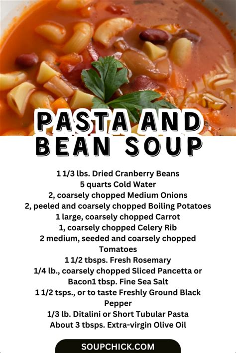 Refreshing Pasta And Bean Soup (Easy And Nutritious) - Soup Chick