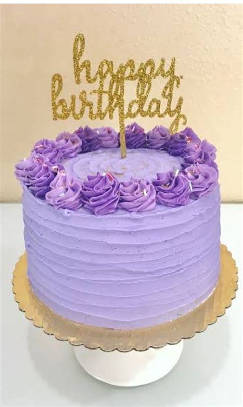 This Birthday Cake Is Great Purple Cakes Birthday Simple Cake