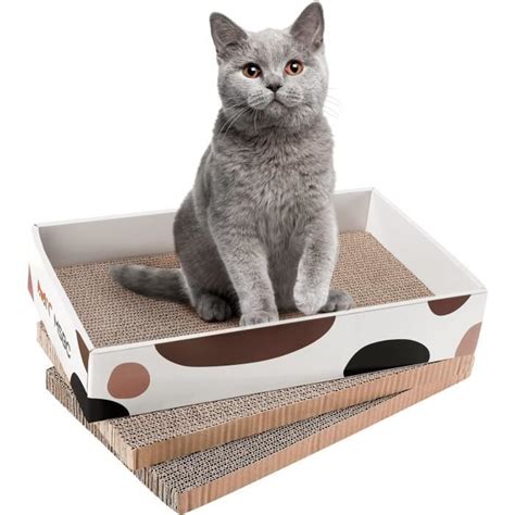 Griffoir Pour Chat Pi Ces Carton Ondul Planche Gratter Canap