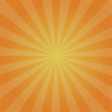 Ray Retro Background Orange Colored Stylish Illustration Stock Vector