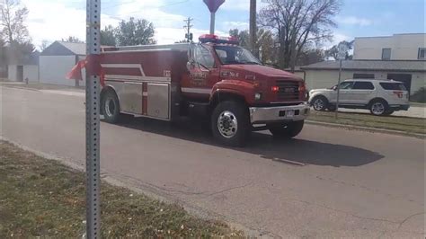 Corsica Volunteer Fire Department Responding To A Grass Fire Youtube