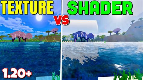 Minecraft Bedrock 120 Shader Vs “shader” Difference Between Texture