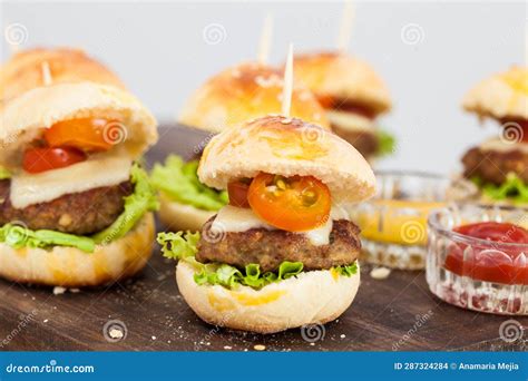 Ready To Serve Mini Hamburgers Step By Step Preparation Of Mini