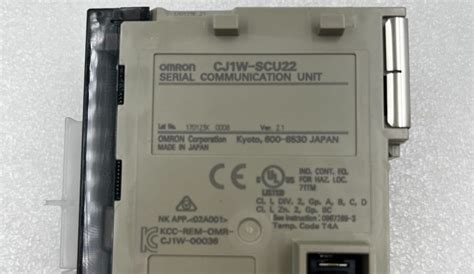 Omron Cj W Scu Serial Communication Unit Novus Ferro Pte Ltd