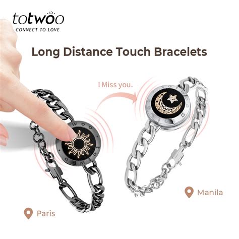 Totwoo Pulseras De Relaci N De Larga Distancia Vibraci N E