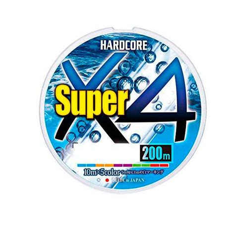 Νήμα DUEL Hardcore Super X4 Μήκος 200 μ Diameter mm cm PE 0 6