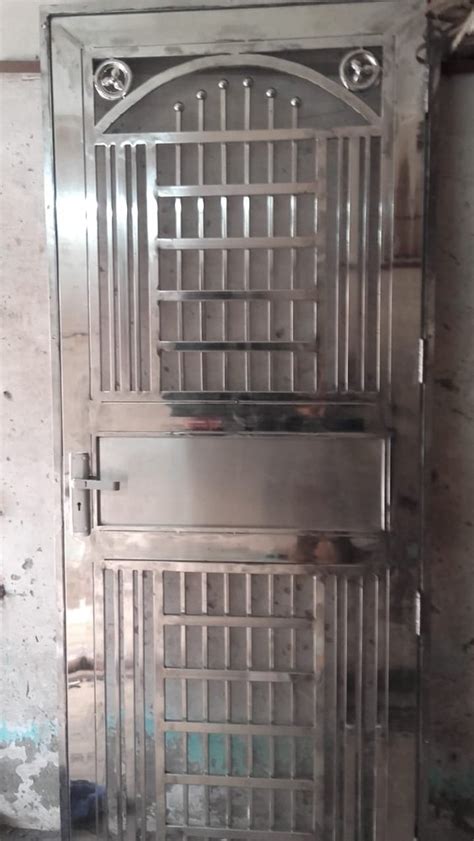 Stainless Steel Hinged Ss Safety Door For Home And Hotel Size 7x3 Feet