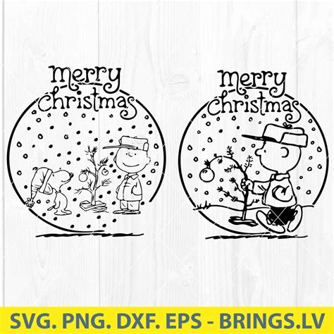 Charlie Brown Christmas SVG Cut File Funny Snoopy SVG Snoopy