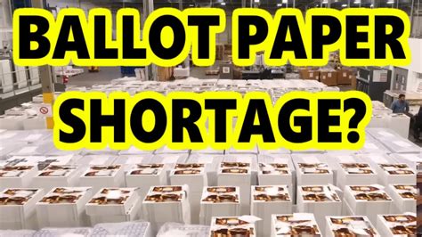 Will A Ballot Paper Shortage Affect The Election Day Voting Youtube