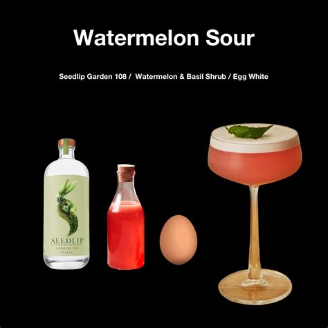 Seedlip Watermelon Sour Cocktails Distilled