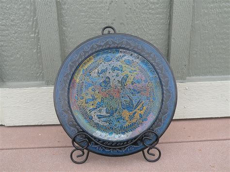 Vintage Olinala Folk Art Tray Handcrafted In Mexico Etsy