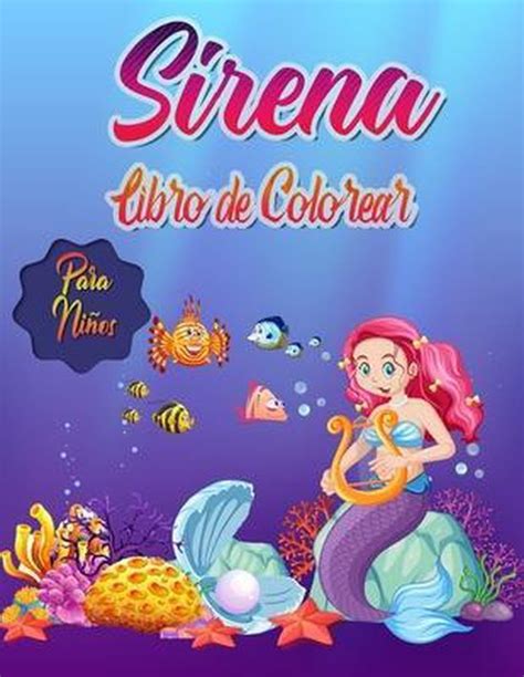 Sirena Libro De Colorear Para Ninos Fhg Libros