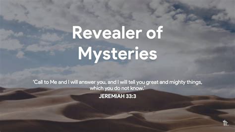 Revealer Of Mysteries Pastor Keith Park Youtube