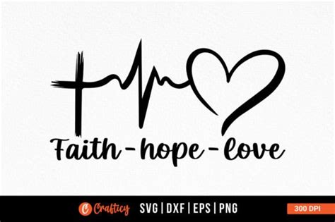 Faith Hope Love Svg Graphic By Graftify Creative Fabrica