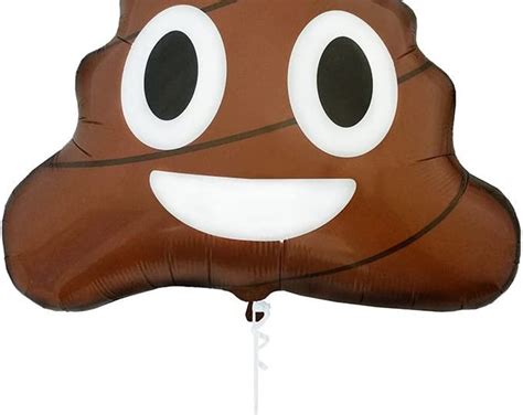 Poop Emoji Balloon 24 Inch Foil Balloon Birthday Party Decor Prop Same