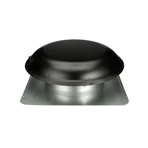 Air Vent 144 Sq In Nfa Galvanized Round Top Roof Louver Static Vent In Black 1 Per Carton