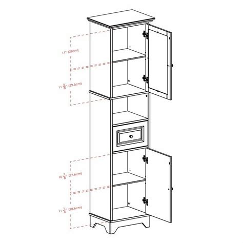 Winsome Alps Tall Cabinet With Glass Door And Drawer Black For Sale