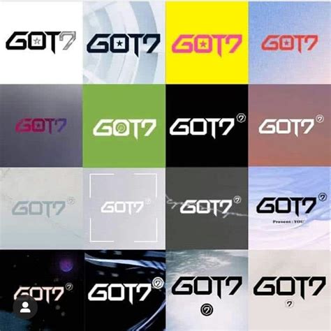 Got7 logo through the years 😍