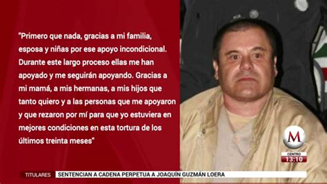 Ésta Es La Carta Que El Chapo Leyó Ante El Juez Previo A Su Sentencia Grupo Milenio